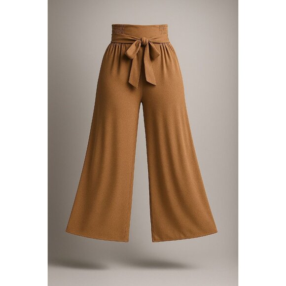 Sincerly Jules Pants - Sincerely Jules Belted Extreme Wide Leg Pants Women's Size Small Peach Apricot